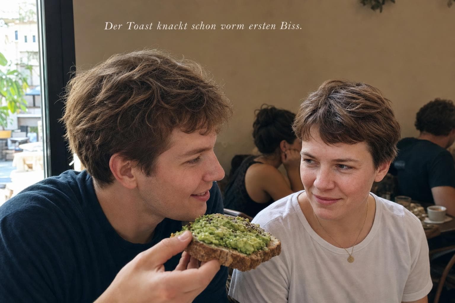 Der Toast knackt schon vorm ersten Biss.
