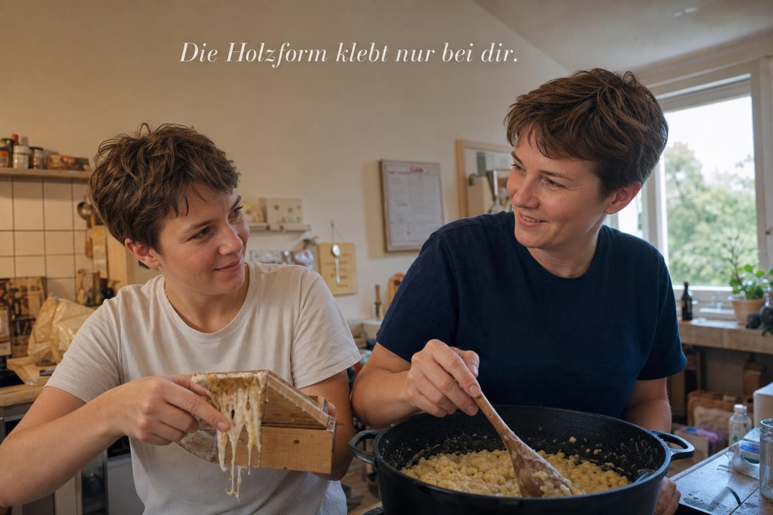 Die Holzform klebt nur bei dir.